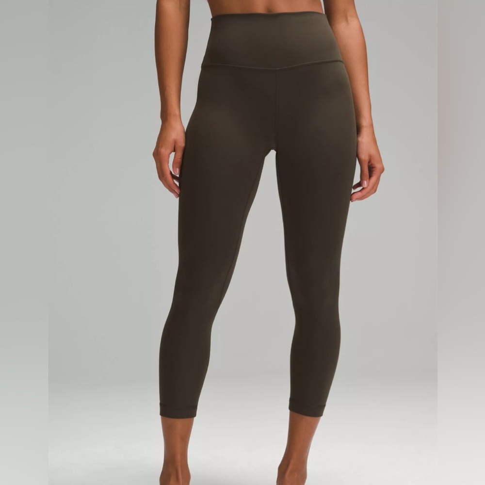 NWT Lululemon Align High Rise Crop 23” Dark Olive